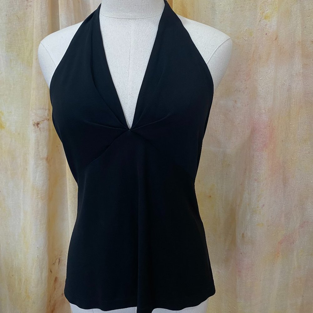 DKNY Black Halter Top